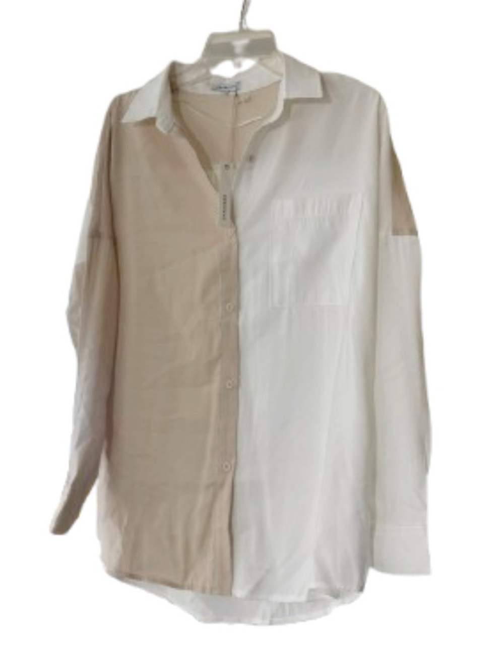 Crescent Colorblock Button Down Shirt